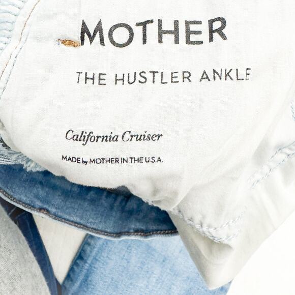 MOTHER Women's Straight Leg Jeans - Light Blue - Picture 8 of 9